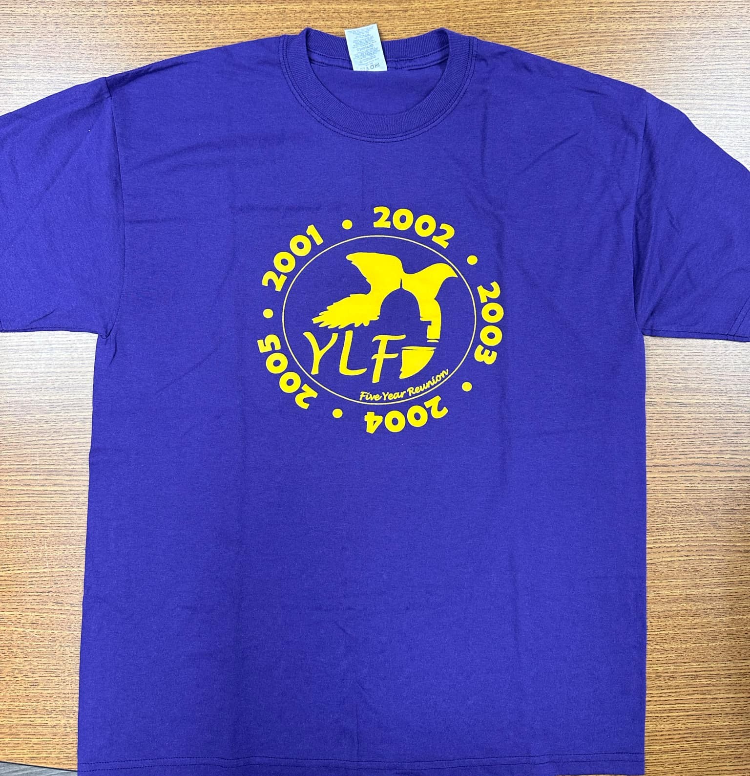 Front of 5 year reunuon shirt- full description below photo