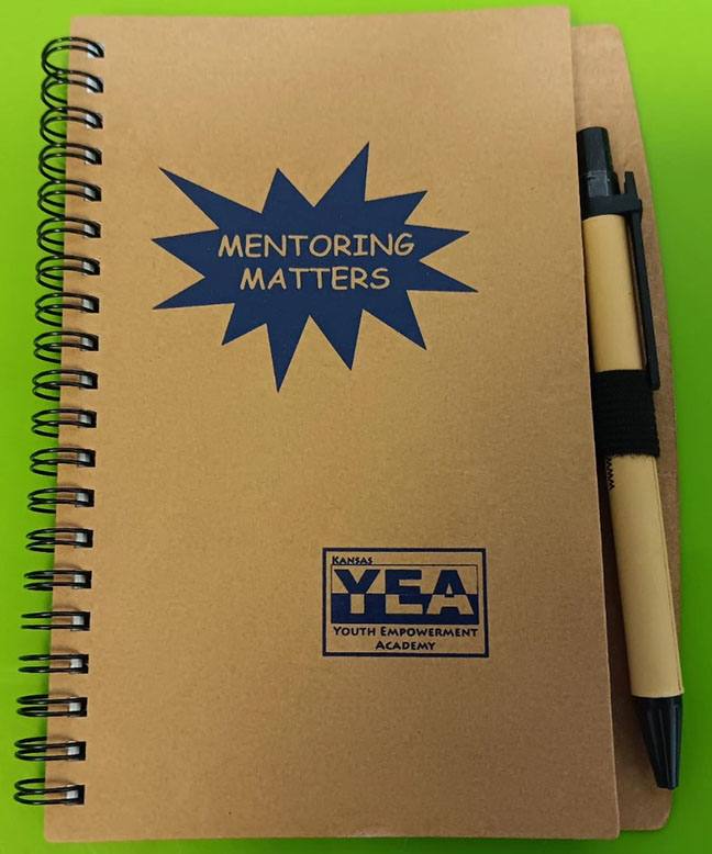 Front of KYEA Mentoring Matters notepad- full description below photo